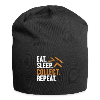 Eat Sleep Collect Repeat Restoration Lover Messer - Jersey-Beanie - Schwarz - Vorne