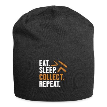 Eat Sleep Collect Repeat Restoration Lover Messer - Jersey-Beanie - Anthrazit - Vorne