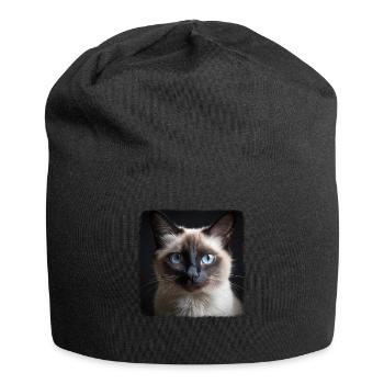 Chat balinais Balinesenkatze - Bonnet en jersey - noir - Devant