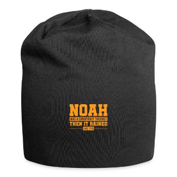 Verschwörung Verschwörungstheorie Geschenk - Jersey-Beanie - Schwarz - Vorne