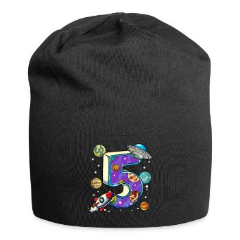 5 Anniversaire Astronaute de l’espace 5 ans - Bonnet en jersey - noir - Devant