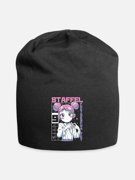 Anime Manga Anime Geburtstagskind - Jersey-Beanie - Schwarz