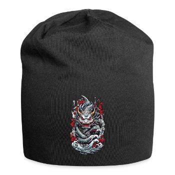 Seeungeheuer Japanischer Dämon Yokai Streetwear - Jersey-Beanie - Schwarz - Vorne