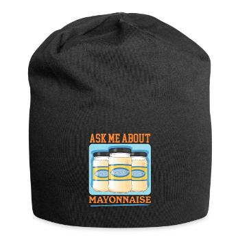 Mayonnaise Mayo Gift - Jersey Beanie - black - Front