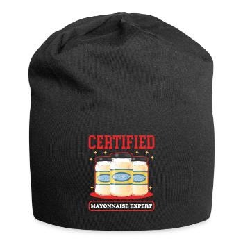 Mayonnaise Expert Mayo Gift - Jersey Beanie - black - Front
