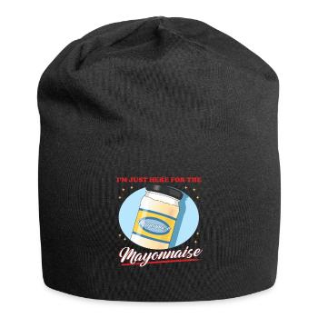 Mayonnaise Lover Mayo Gift - Jersey Beanie - black - Front