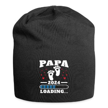 Dad 2024 Funny Father's Day Gift Pregnant - Jersey Beanie - black - Front