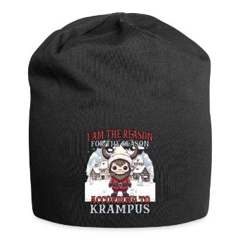 Krampus Kramperl | Krampus costume Santa Claus - Jersey Beanie - black - Front