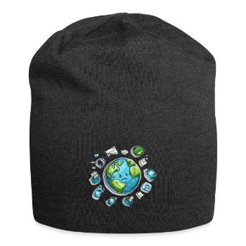 Anti Littering No Environment Recycle - Jersey-Beanie - Anthrazit - Vorne