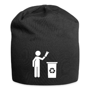 Anti détritus Pas de recyclage de l’environnement - Bonnet en jersey - noir - Devant