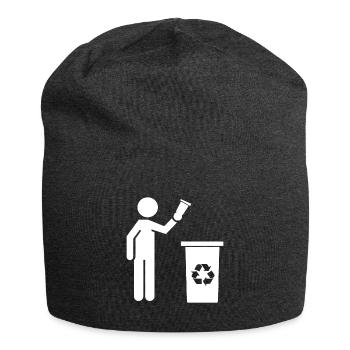 Anti Littering No Environment Recycle - Jersey-Beanie - Anthrazit - Vorne