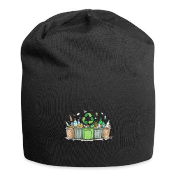 Anti Littering No Environment Recycle - Jersey-Beanie - Schwarz - Vorne