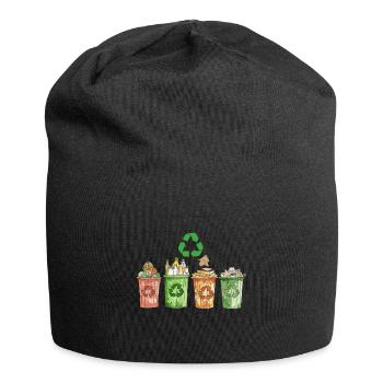 Anti Littering No Environment Recycle - Jersey-Beanie - Schwarz - Vorne