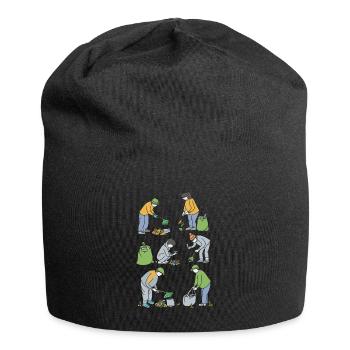 Anti Littering No Environment Recycle - Jersey-Beanie - Schwarz - Vorne