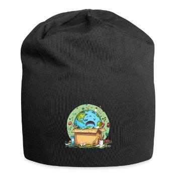 Anti Littering No Environment Recycle - Jersey-Beanie - Schwarz - Vorne