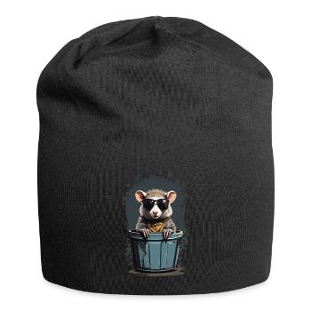 Cool Possum Funny Garbage Can Residents - Jersey Beanie - black - Front