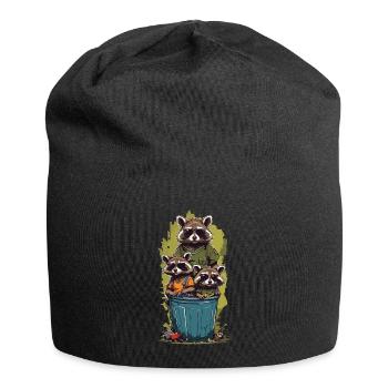 Funny Garbage Cans Resident Family Streetwear - Jersey Beanie - black - Front