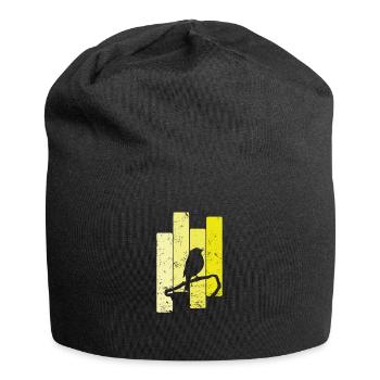Canary in the shade - Jersey Beanie - black - Front