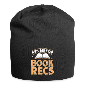 Librarian Ask Me For Book Recs Library Librarians - Jersey Beanie - black - Front