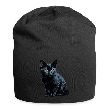 Bombay Cat Bombay Katze - Jersey-Beanie - Schwarz - Vorne
