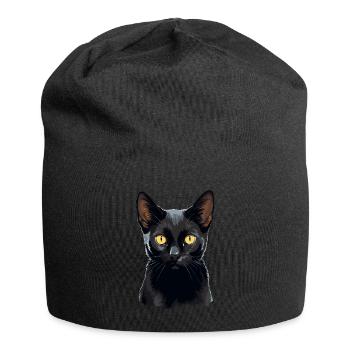 Bombay Cat Bombay Katze - Jersey-Beanie - Schwarz - Vorne