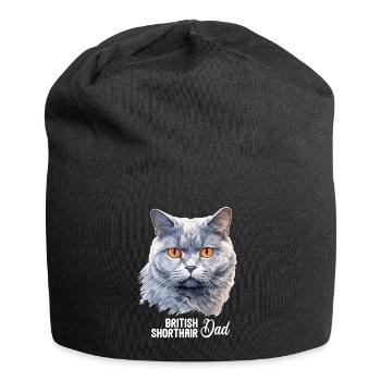 Cat Cats British Shorthair British Shorthair - Jersey Beanie - black - Front