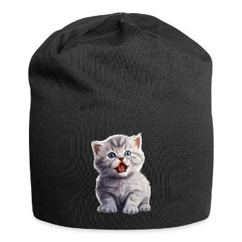 Cat Cats British Shorthair British Shorthair - Jersey Beanie - black - Front