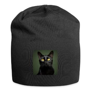 Bombay Cat Bombay Katze - Jersey-Beanie - Schwarz - Vorne