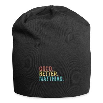 Good better Matthias - Jersey-Beanie - Schwarz - Vorne