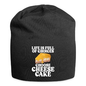 Cheesecake Gift - Jersey Beanie - black - Front