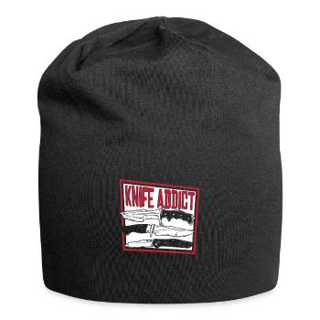 Knife Addict Metzgermesser Sammlermesser - Jersey-Beanie - Schwarz - Vorne
