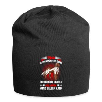 Le petit Münsterlander ronfle plus fort - Bonnet en jersey - noir - Devant
