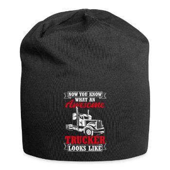 Truck Diesel Highway Best Job Money Truck Driver L - Jersey Beanie - black - Front