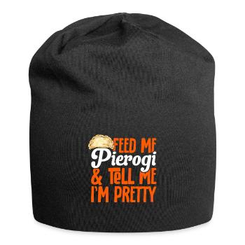 Pierogi polonais - Bonnet en jersey - noir - Devant