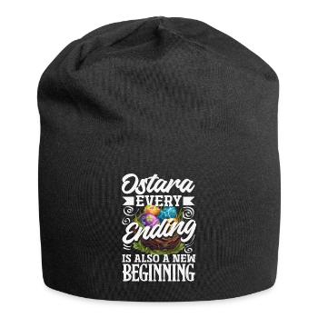 Pâques Eostre Printemps païen - Bonnet en jersey - noir - Devant