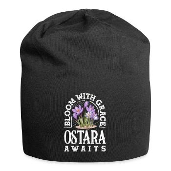 Easter Eostre Pagan Spring - Jersey Beanie - black - Front