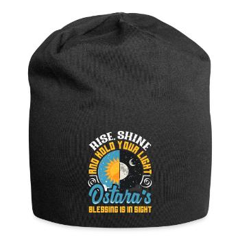 Easter Eostre Pagan Spring - Jersey Beanie - black - Front