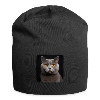 Cat Cats British Shorthair British Shorthair - Jersey Beanie - black - Front