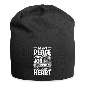 Easter Eostre Pagan Spring - Jersey Beanie - black - Front