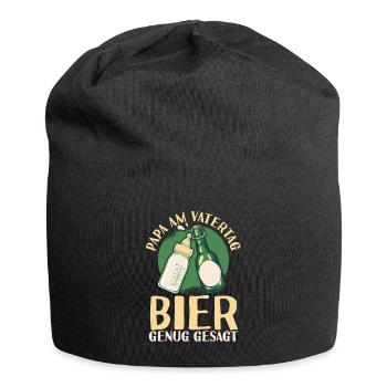 Dad Beer Father Father's Day - Jersey Beanie - black - Front