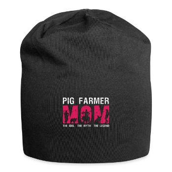 Éleveur de porcs Maman L’idole Le mythe aime les animaux de la ferme - Bonnet en jersey - noir - Devant