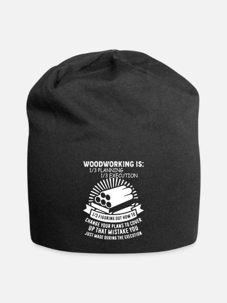 Woodworking Woodworking Definition - Jersey Beanie - black