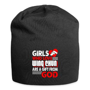 Wing Chun Wing Chun Are A Gift From God - Jersey Beanie - black - Front