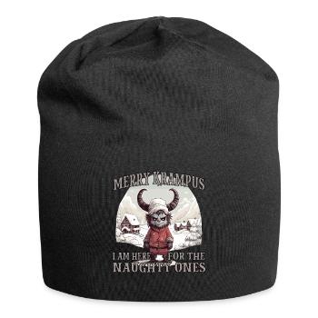 Krampus T Bayerischer Weihnachtsmann Kramperl - Jersey-Beanie - Schwarz - Vorne