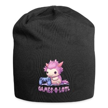 Kawaii Axolotl Gamer T | Anime Gamer T | Axolotl - Bonnet en jersey - noir - Devant