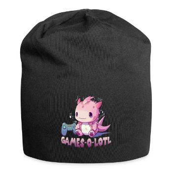 Axolotl T pour gamer | Kawaii Stuff | Anime Gamer - Bonnet en jersey - noir - Devant
