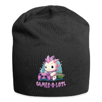 Axolotl T Kawaii Axolotl Gaming amphibians Axolotl - Jersey Beanie - black - Front