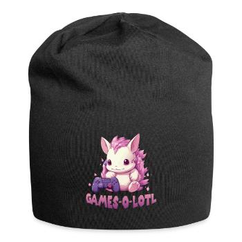 Axolotl Gamer Kawaii Stuff Axolotl Otaku Axolotl - Jersey-Beanie - Schwarz - Vorne