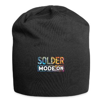 Lustiger Buntglas-künstler - Jersey-Beanie - Schwarz - Vorne