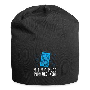 Mathe Mathematik Lehrer Rechner - Jersey-Beanie - Schwarz - Vorne
